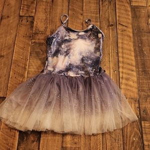 Girl's Purple Dance Dress Leotard, Size 7